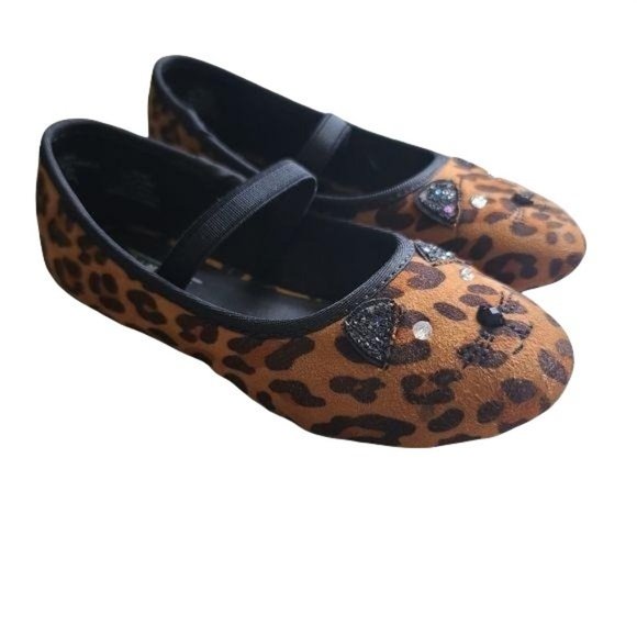 Simply Styled Girls Cheetah Print Ballet Flats - Picture 6 of 6
